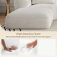 Hearth and Haven 2-Piece Right Facing L-Shaped Sectional Sofa with Pillow Back Cushions in White, , large
