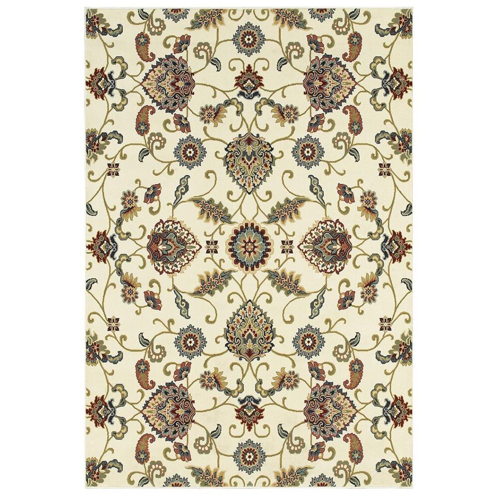 Oriental Weavers Kashan 9946W 1"10" x 3" Ivory Area Rug, , large