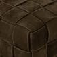 Four Hands Flores Ottoman in Nubuck Olive, , large