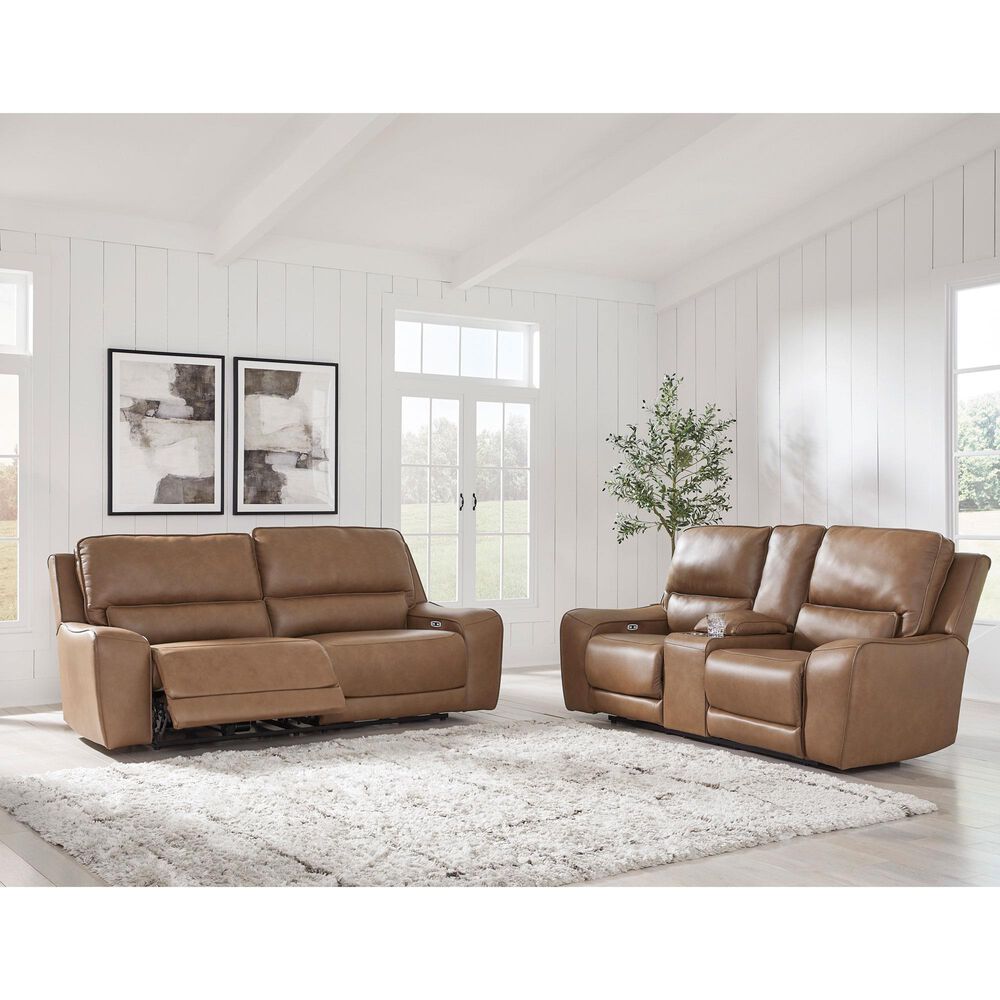 Ashley DeepWakes Power Reclining Sofa in Caramel, , large