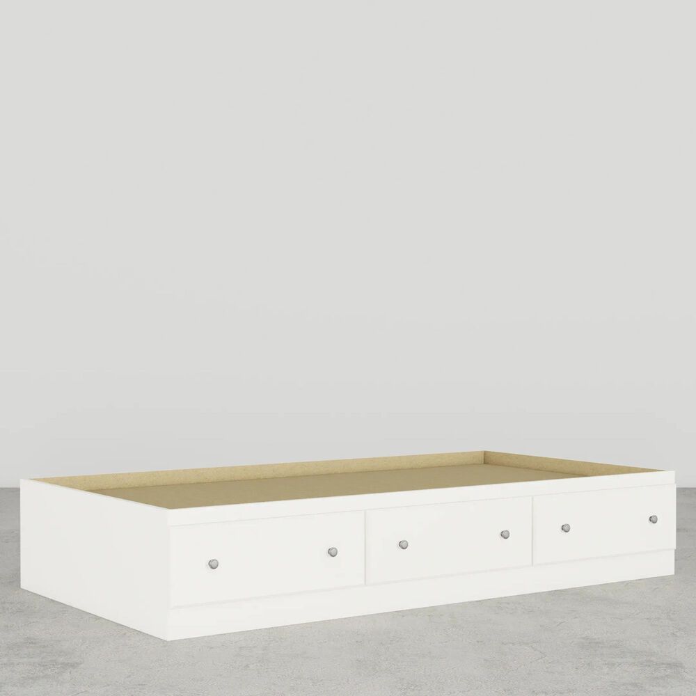 Lemoore Essential Twin Mates Bed in Rockport White, , large