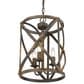 Golden Lighting Alcott 3-Light Pendant in Antique Black and Gold, , large