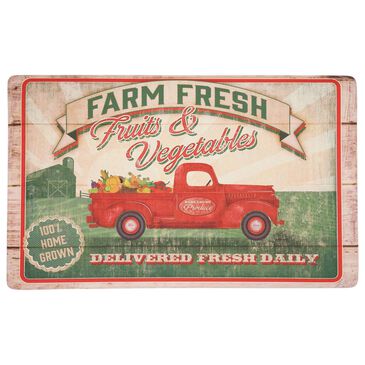 Karastan Dri-Pro Comfort Vegetable Trucks 1"6" x 2"6" Multicolor Door Mat, , large