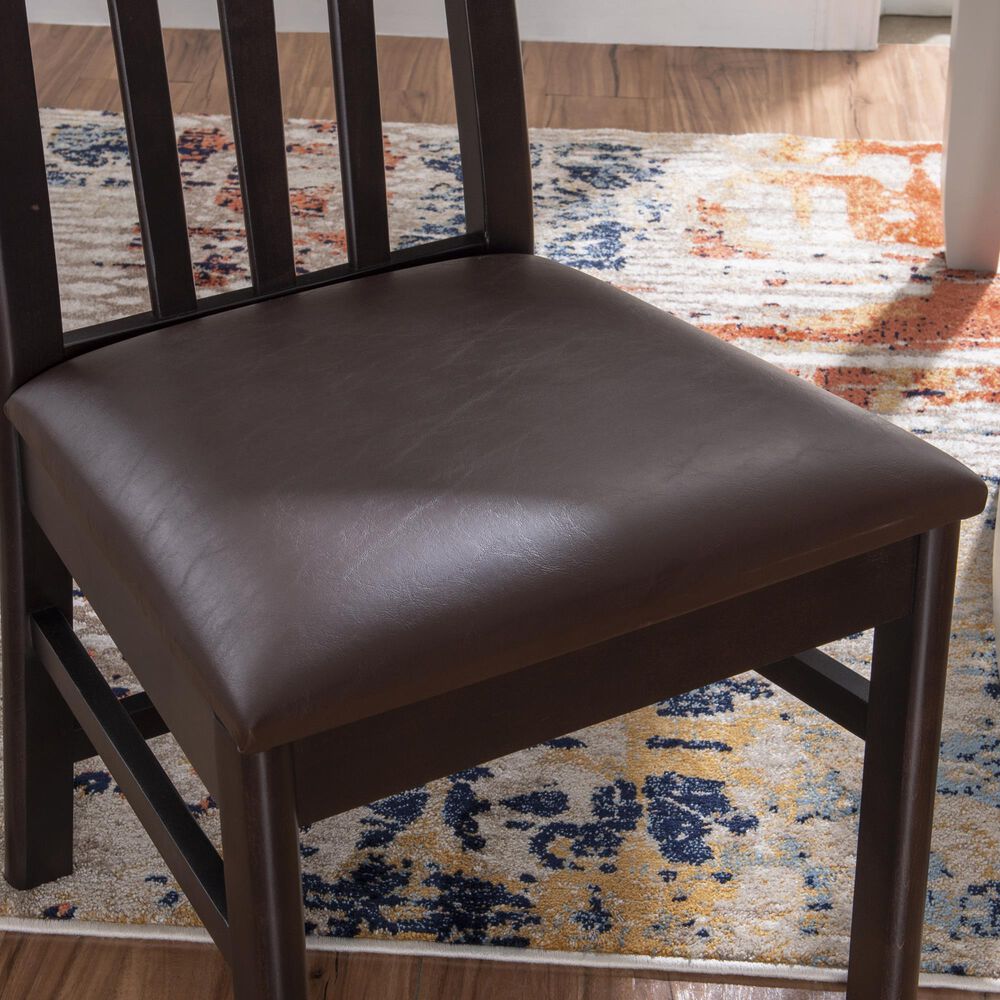 Linon Home Decor Jesper Side Chair in Dark Brown (Set of 2), , large