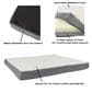 Timberlake Petmaker Small Orthopedic Sherpa Top Pet Bed in Gray, , large