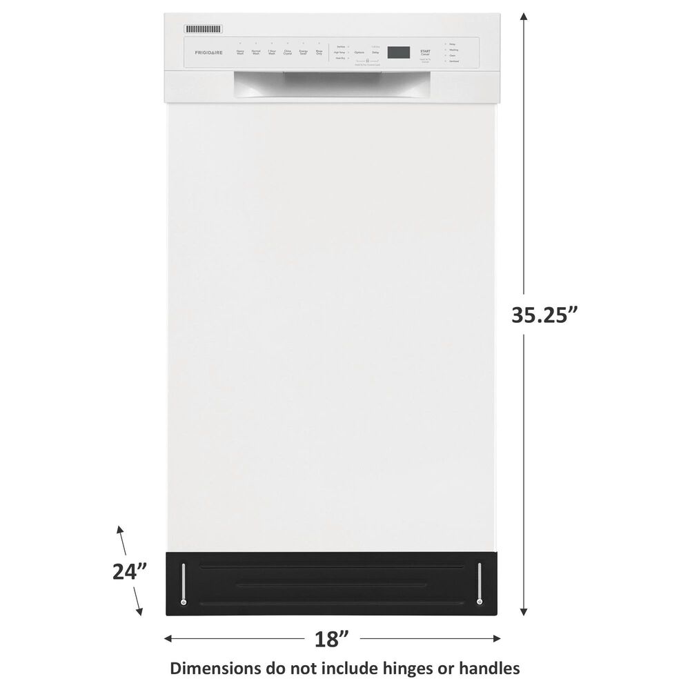 Frigidaire 18&quot; Built-In Dishwasher in White, , large