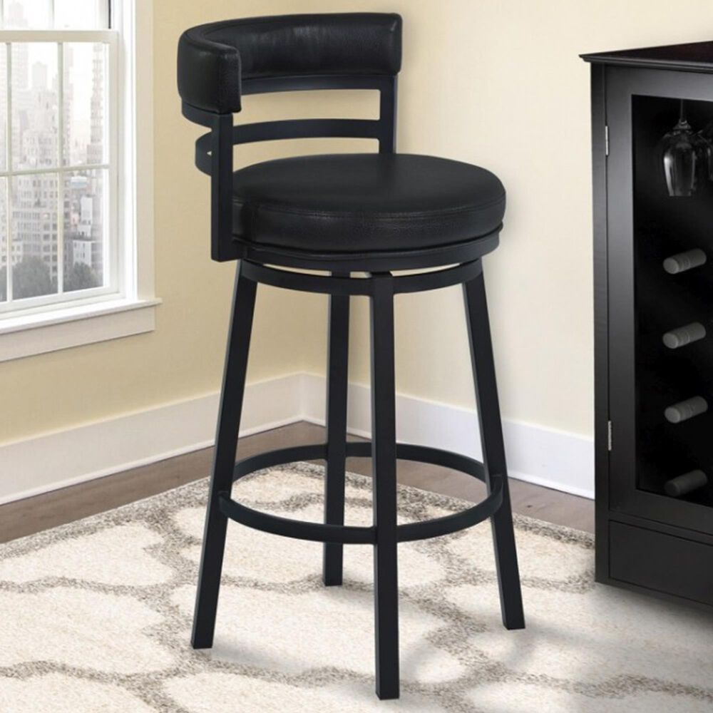 Blue River Madrid 30" Bar Stool in Black, , large
