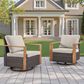 Sunwell Garden Outdoor Swivel Glider Chair in Beige (Set of 2), , large
