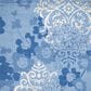 Safavieh Adirondack ADR114F-4SQ 4" x 4" Light Blue/Dark Blue Square Rug, , large