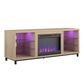 Ameriwood Home Lumina Deluxe Fireplace TV Stand in Blonde Oak, , large
