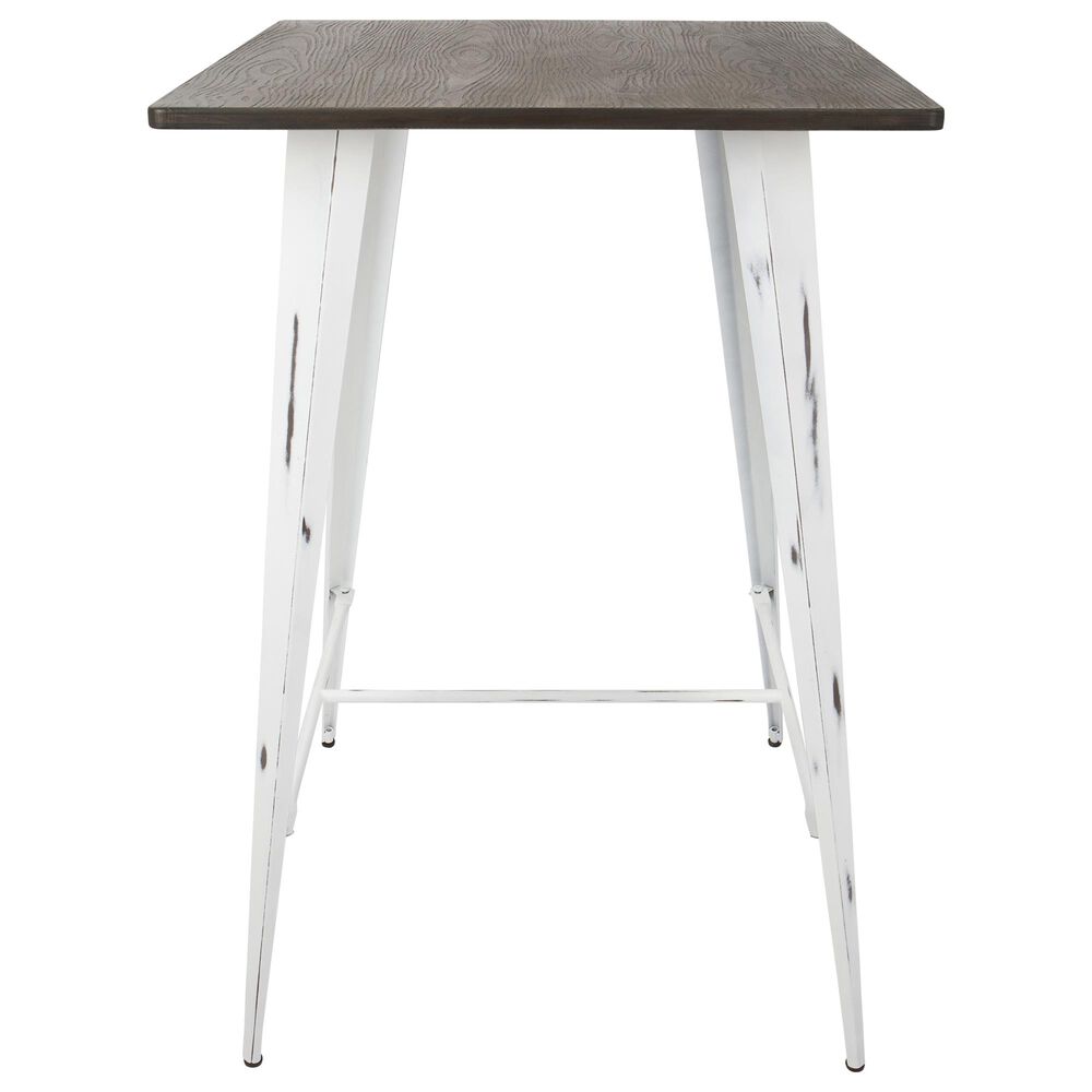 Lumisource Oregon Pub Table in Espresso and Vintage White, , large