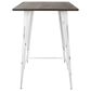 Lumisource Oregon Pub Table in Espresso and Vintage White, , large