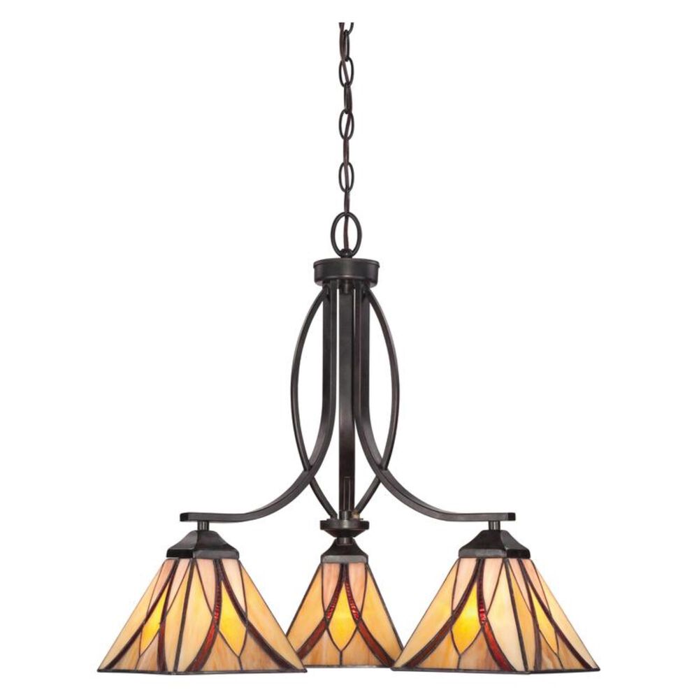 Quoizel Asheville 3 Light Dinette Chandelier in Valiant Bronze, , large