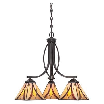 Quoizel Asheville 3 Light Dinette Chandelier in Valiant Bronze, , large