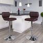 Flash Furniture Adjustable Barstool in Brown, , large
