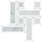 Dal-Tile Gamma Mystic Blend 12"" X 12"" BASKET Natural Stone Mosaic Sheet, , large