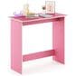 HOMLUX Modern Computer Desk in Pink and White, , large