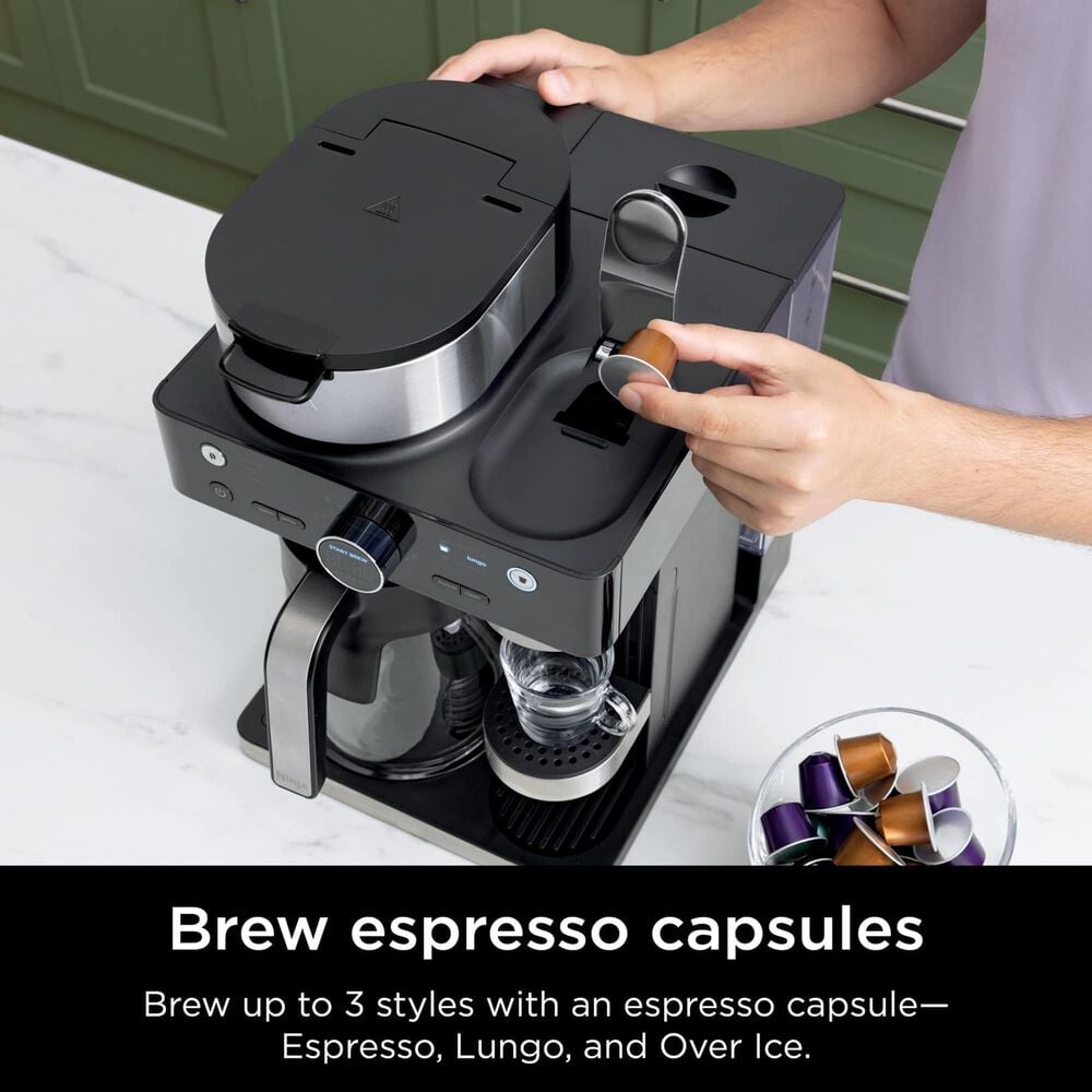 Shark 60 Oz Espresso Coffee Barista System in Black, , large