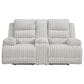 Ashley Rhines Falls Power Reclining Loveseat in Alloy, , large