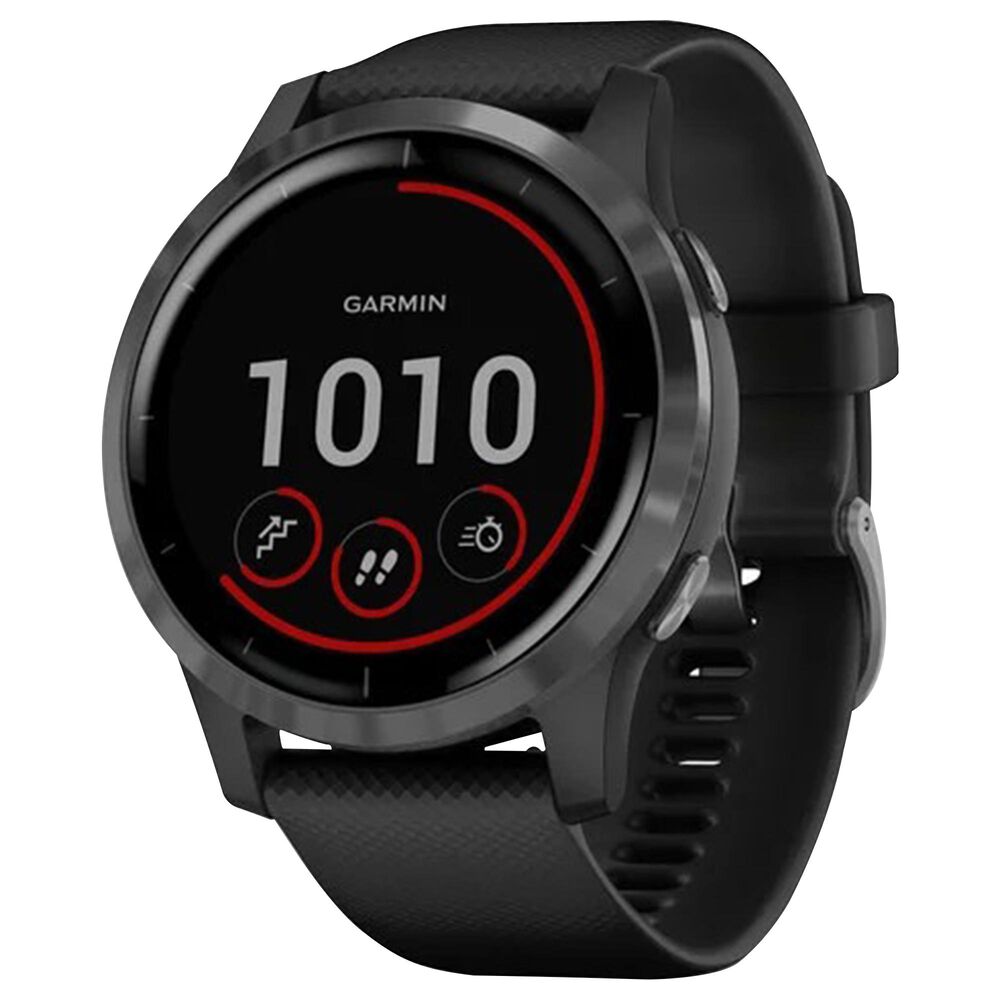 garmin vivoactive 3 black smartwatch with slate bezel