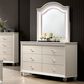 Furniture of America Allie 6-Drawer Dresser and Mirror in Pearl White, , large