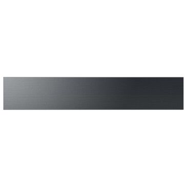 Samsung Bespoke 4-Door French Door Refrigerator Middle Panel in Matte Black Steel, , large