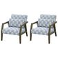 Fulton Home Arm Chair in Offshore Blue (Set of 2), , large