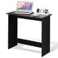 HOMLUX Modern Computer Desk in Columbia Walnut and Black, , large