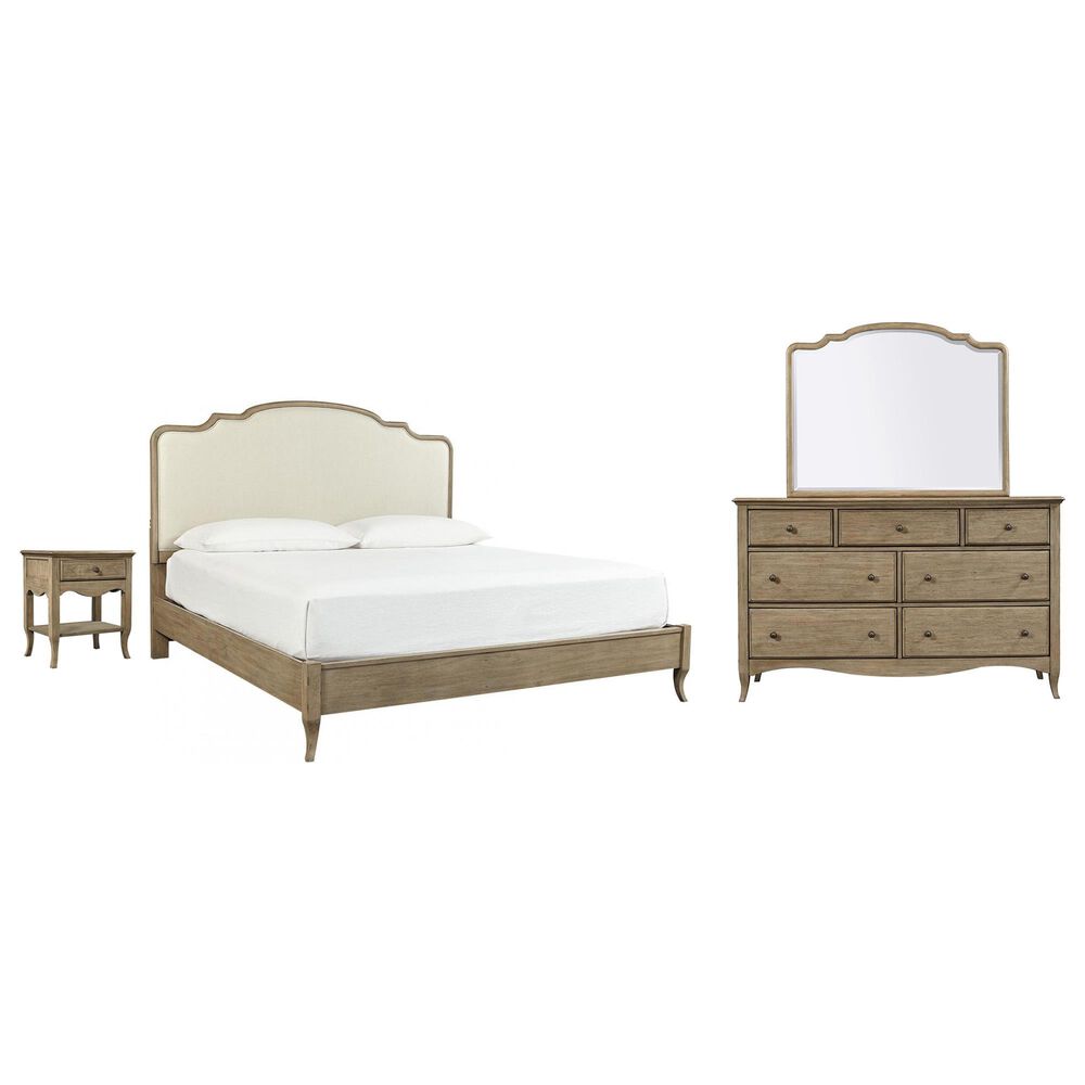Riva Ridge Provence 4 Piece Queen Bedroom Set in Patine, , large
