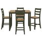 Ashley Gesthaven 5-Piece Counter Height Dining Set in Natural and Green, , large