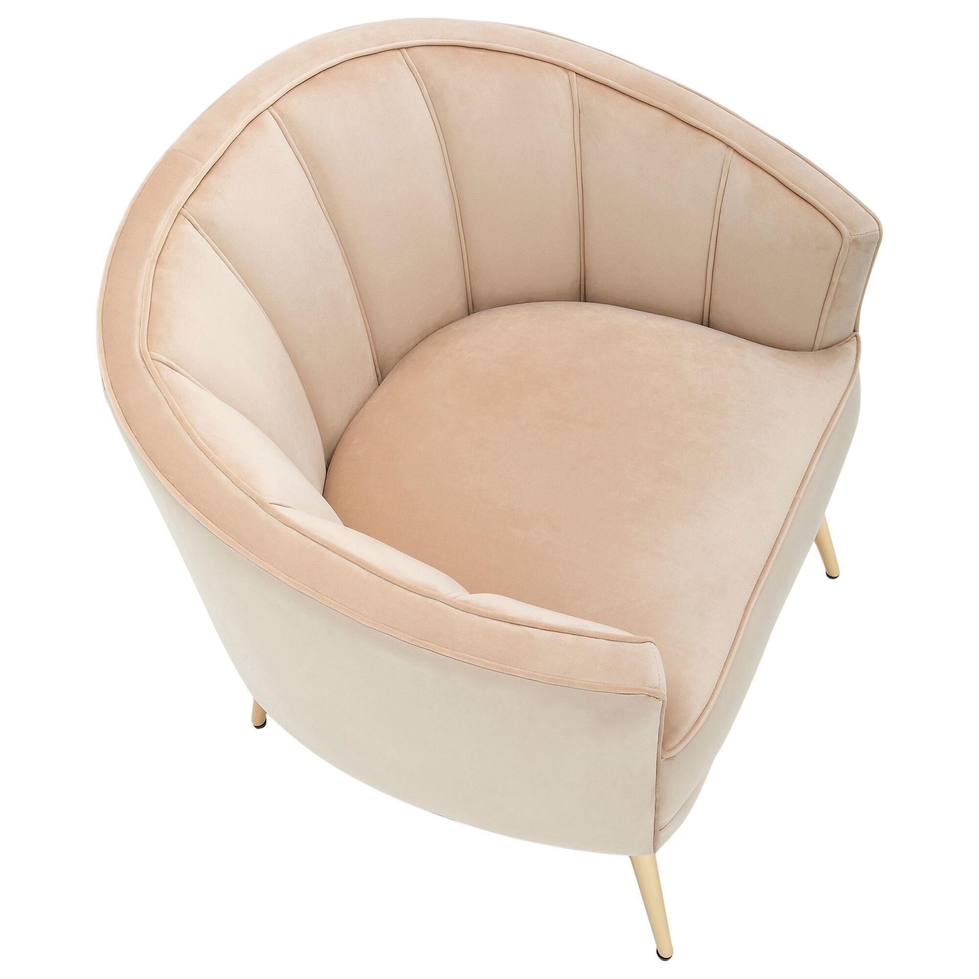 Champagne hotsell velvet chair