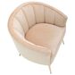 Lumisource Tania Accent Chair in Champagne Velvet and Gold, , large