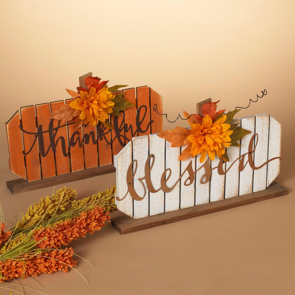 The Gerson Company Tabletop Pumpkin Decor in Orange (Set of 2), , large