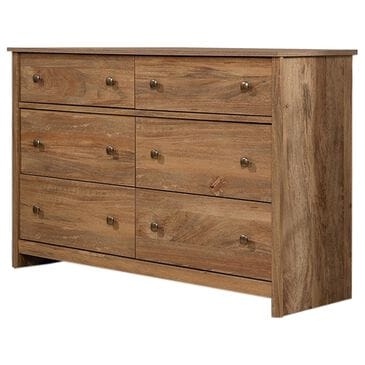 Sauder River Ranch 6-Drawer Dresser in Sindoori Mango, , large