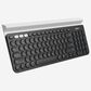 Logitech K780 Multi-Device Wireless Keyboard in Dark Grey and Plain White, , large