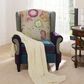 Jennifer Taylor Home Anya Arm Chair in Navy Blue, Purple, Red, Taupe and Green, , large