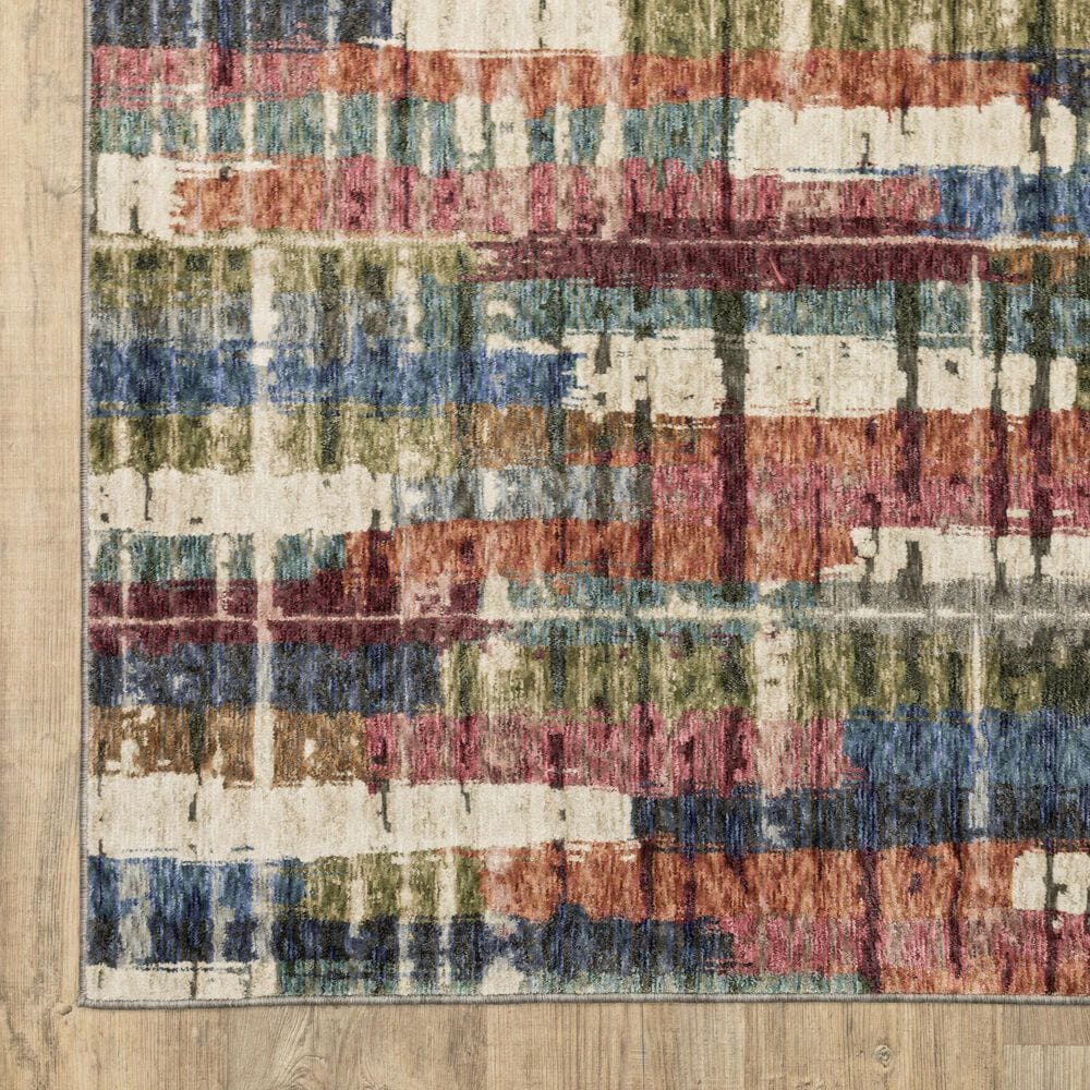 Oriental Weavers Tisdell TIS12 Multicolor 2'3" x 7'6" Runner, , large
