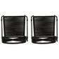 Southern Enterprises Padko Outdoor Rope Chair in Black (Set of 2), , large