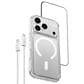 LAUT Crystal Fluro Case, Prime Glass Screen Protector and Charging Cable Bundle for iPhone 18 Pro Max in Clear, , large