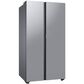 Samsung Bespoke Bespoke Counter Depth Side-by-Side Refrigerator (23 cu. ft.) with Beverage Center In Fingerprint Resistant Stainless Steel, , large