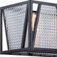 Vaxcel Oslo 5-Light Linear Chandelier in Black and Natural Brass, , large