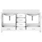 Lexora Home Jacques 72" Double Bathroom Vanity in White with 2 cm White Quartz Top and Rectangular Sinks, , large