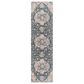 Surya Cardiff CDF-2307 Deep Teal, Blue, Light Gray, Medium Gray, Charcoal and Camel 2"7" x 10" Runner, , large