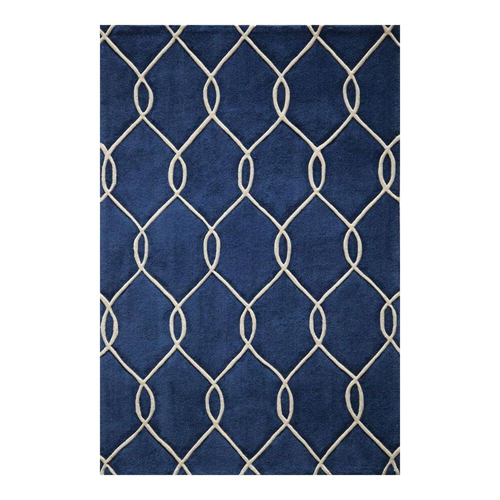 Momeni Bliss BS-12 2" x 3" Navy Scatter Rug, , large