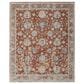 Feizy Pasha 9" x 12"8" Terracotta and Ivory Area Rug, , large