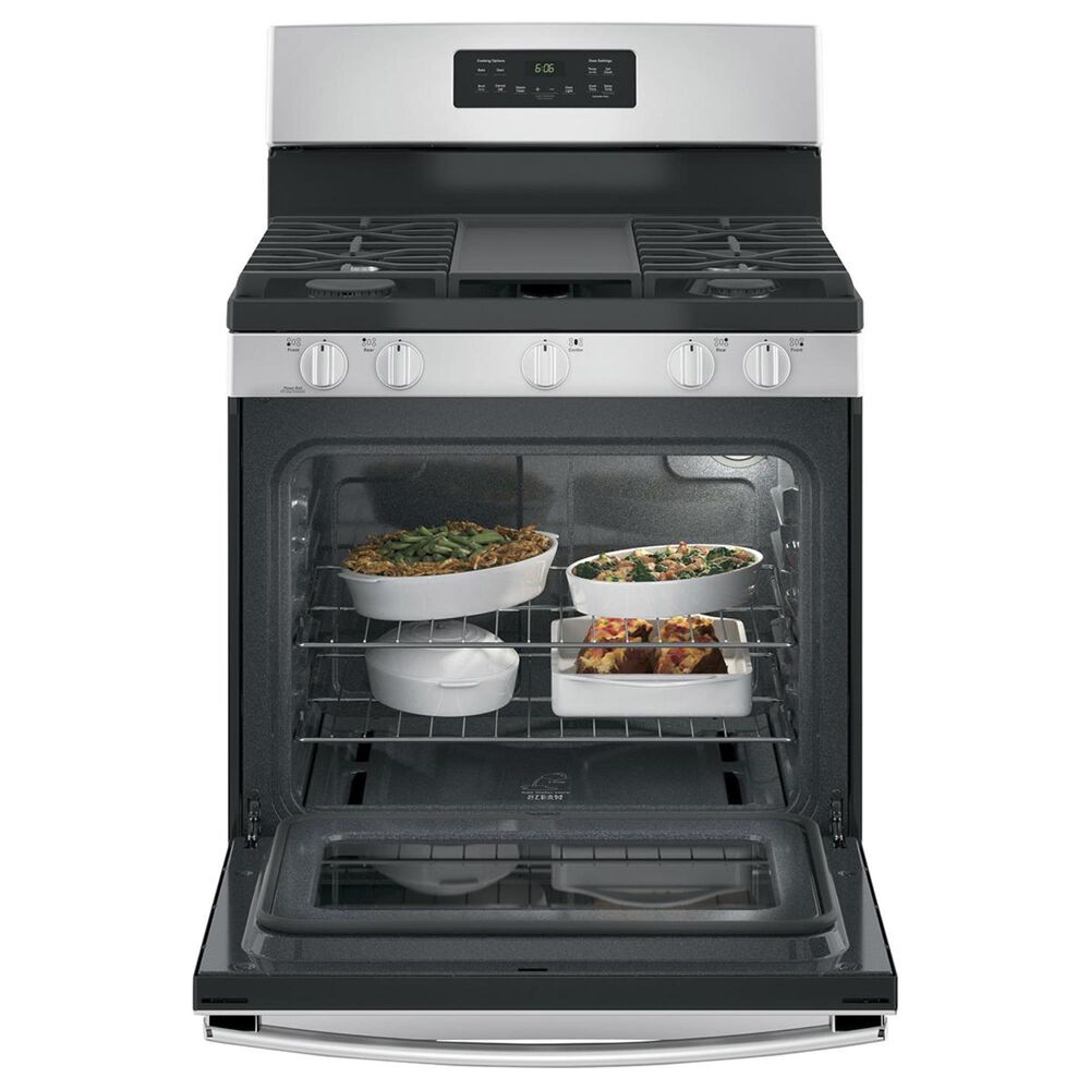 GE Appliances 5.0 Cu. Ft. Freestanding Gas Range in Stainless Steel, , large