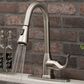 MS International AcquaLuxe Curved Pull-Down Sprayer Kitchen Sink Faucet in Nickel Brushed, , large