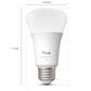 Phillips Hue 75-Watt A19 E26 Smart LED Bulb in White, , large