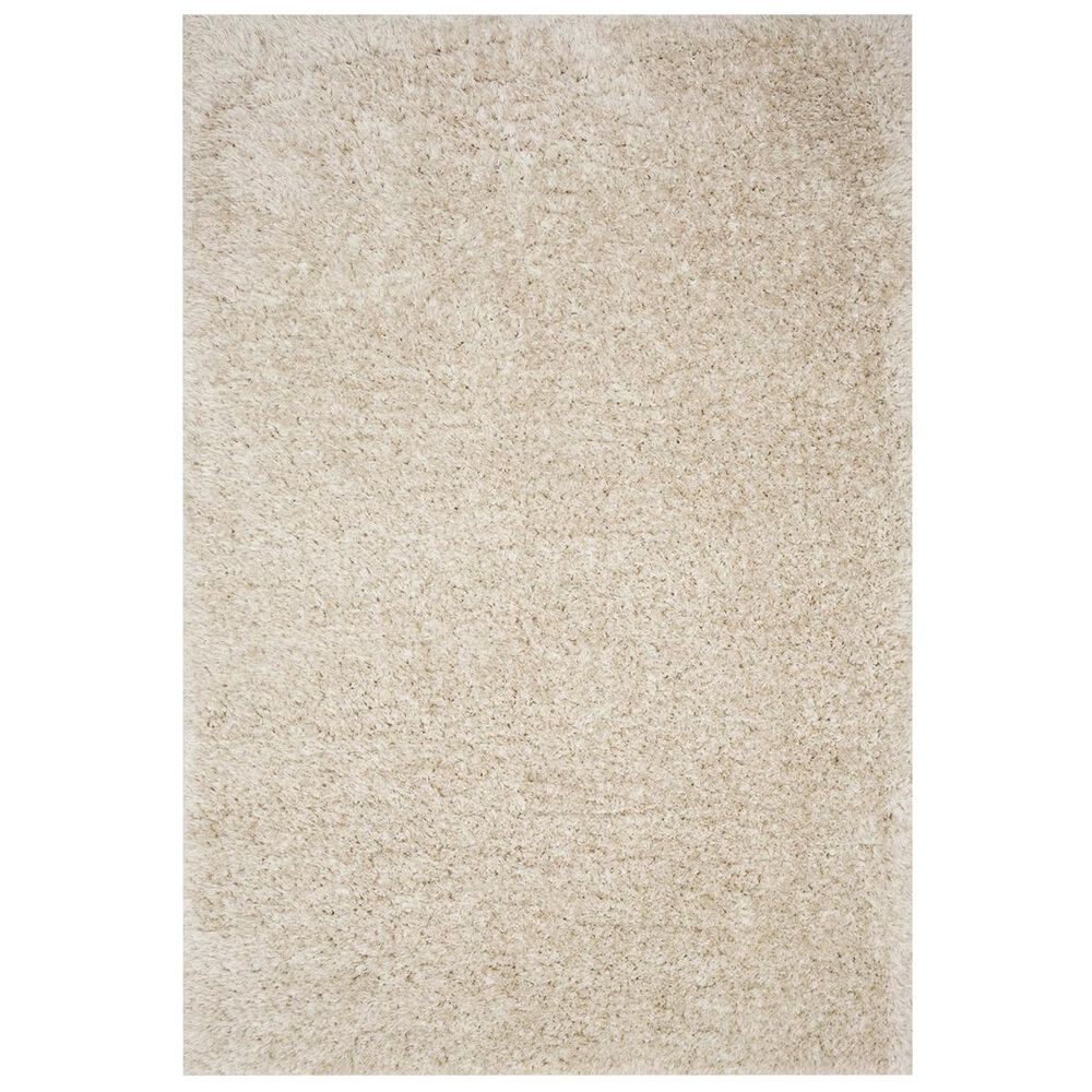 Loloi Kayla Shag KAY-01 5" x 7"6" Beige Area Rug, , large