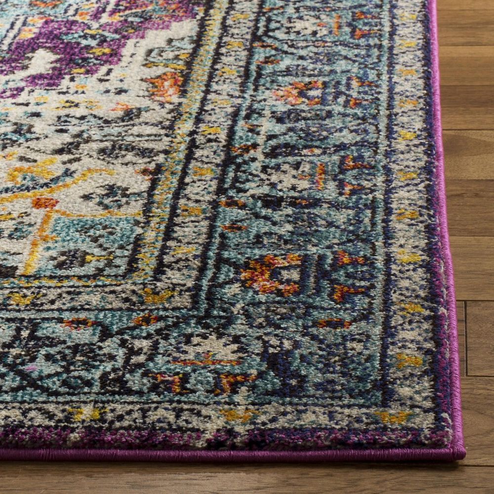 Safavieh Monaco MNC251L-212 2&#39;2&quot; x 12&#39; Violet/Light Blue Runner, , large
